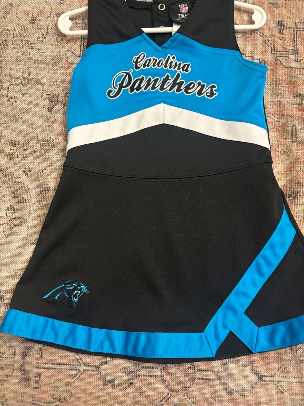Carolina Panthers Cheer Dress - Black, Blue & White